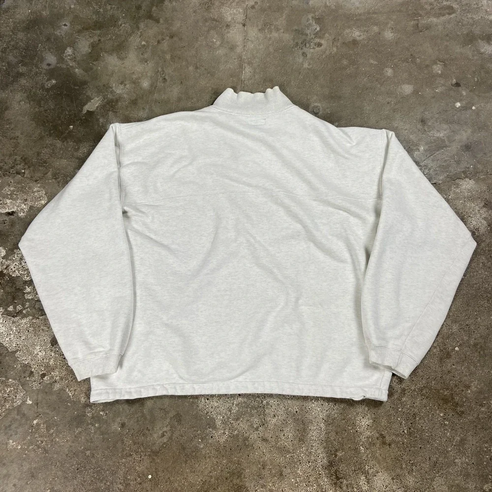 Vintage 90s Patagonia 1/4 Zip Fleece Size XL White Mock Neck Pullover Hiking